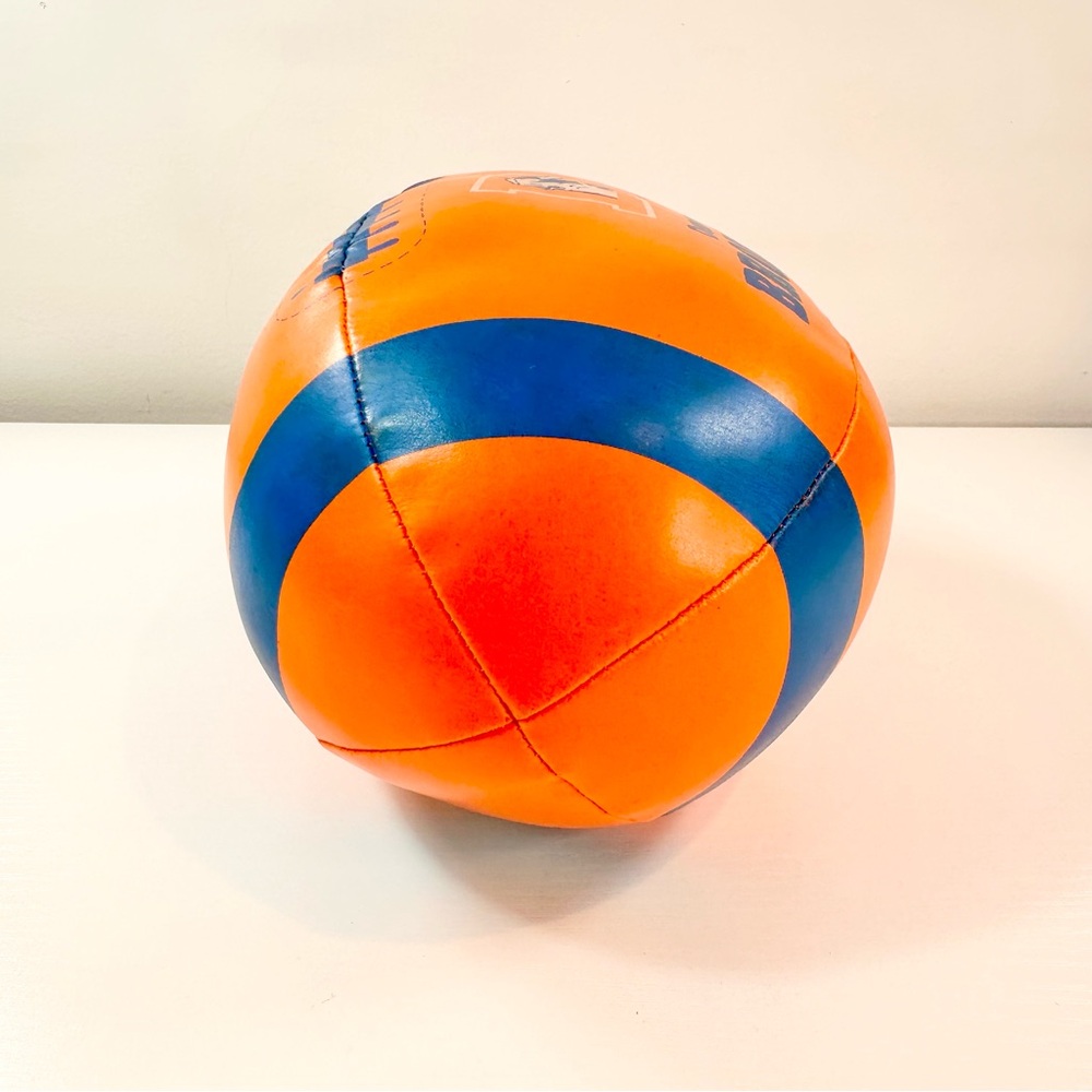 Vintage 1991 Denver Broncos Orange and Blue Stuffed Football NFL - Picture 10 of 16